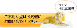 ご不明な点はお気軽にお問い合わせ下さい
