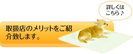 取扱店のメリットをご紹介致します。